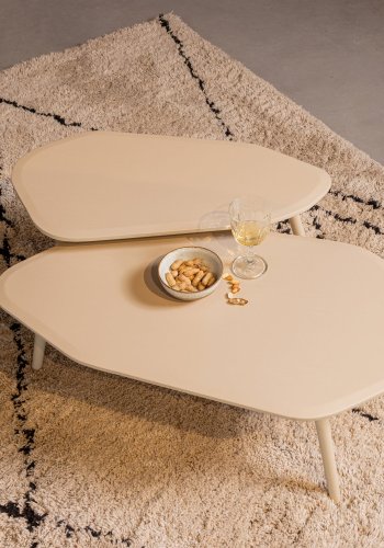 WOOOD Davina sidebord, organisk - gr MDF (st med 2)