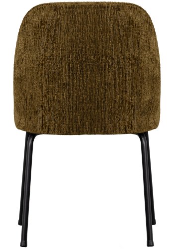 WOOOD Vogue spisebordsstol - messing strukturfljl og metal