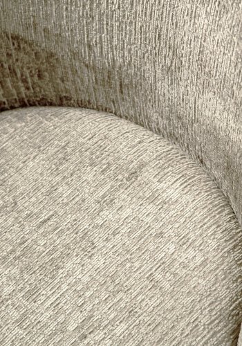 WOOOD Vogue spisebordsstol - gul strukturfljl og metal