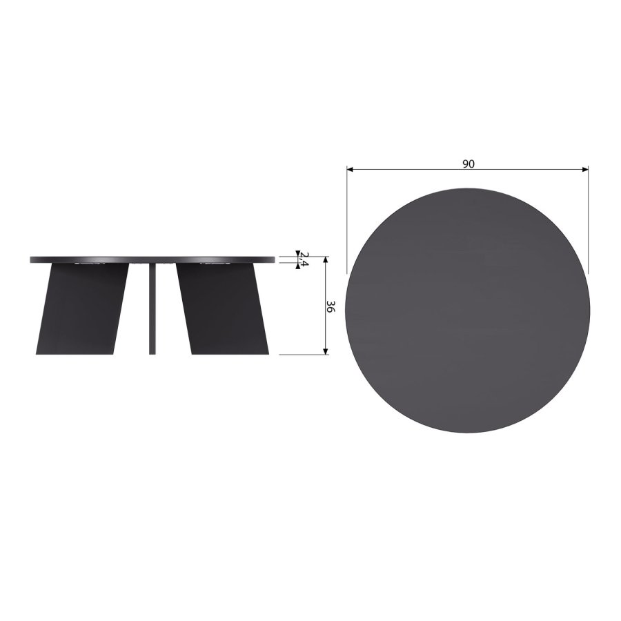 WOOOD FRIES SOFFBORD EK BLACKNIGHT 90CM [fsc]