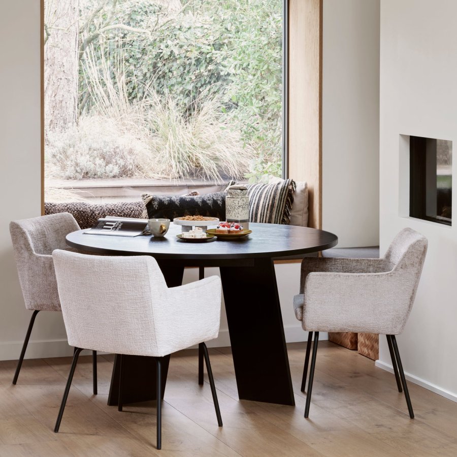 WOOOD FRIES SPISEBORD EGEGRUND BLACKNIGHT 129CM [fsc]