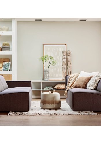 WOOOD Jana sidebord, m. 1 hylde - gr fyrretr (180x35)