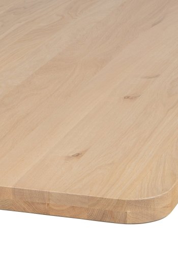 BORDSKIVA I EK NATURLIG SVÄNGD 200X90 [fsc]