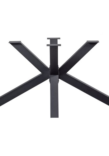 TRÄKORSFORMADE BEN METALL SVART