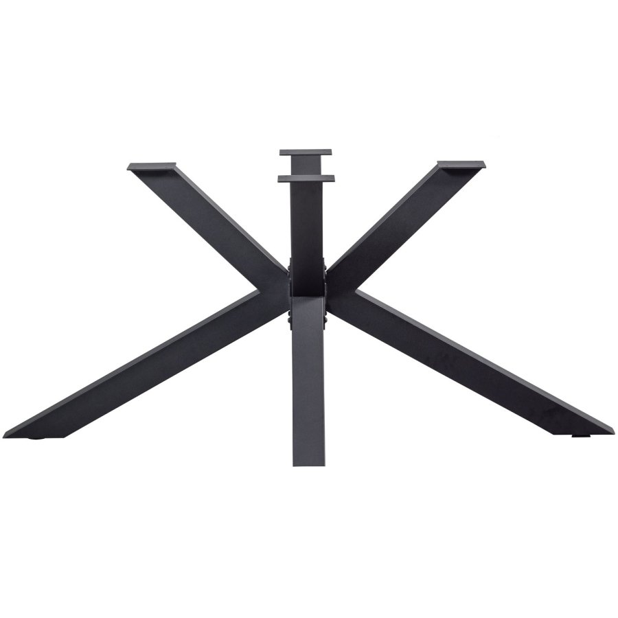 TRÄKORSFORMADE BEN METALL SVART