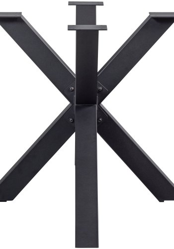 TRÄKORSFORMADE BEN METALL SVART