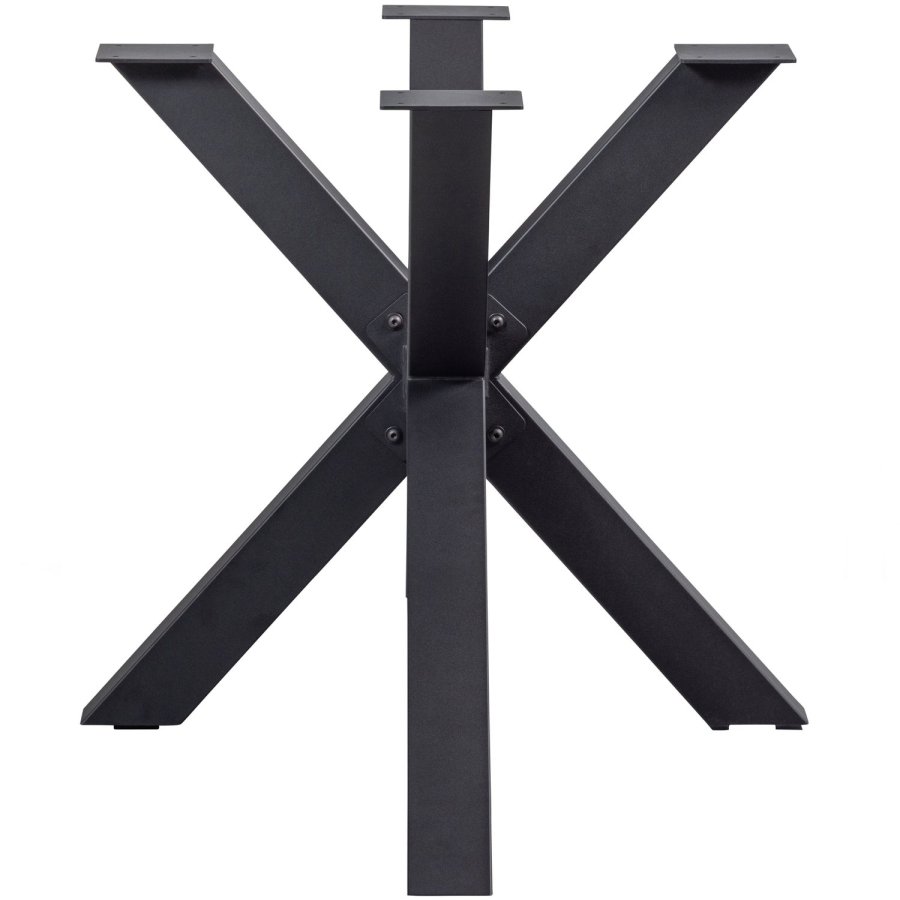 TRÄKORSFORMADE BEN METALL SVART