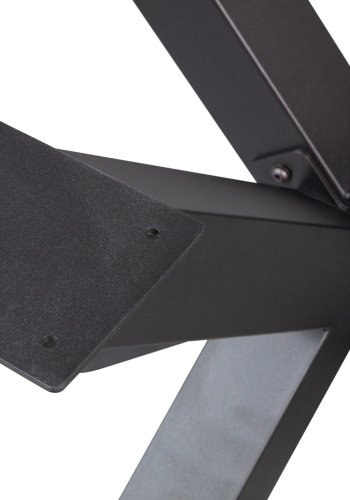 TRÄKORSFORMADE BEN METALL SVART