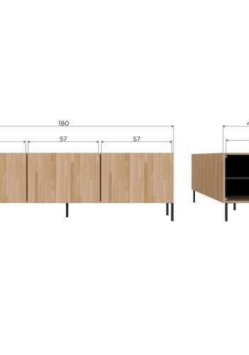 WOOOD BONO GRAVURE TV UNIT OAK NATUREL [fsc]