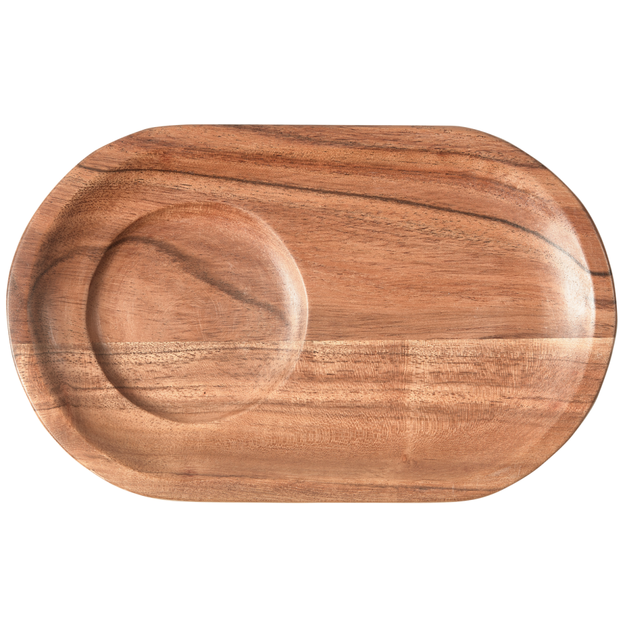 WOOOD ST MED 2 - JOSJE SERVERINGSBAKKE I NATURLIGT AKACIETR