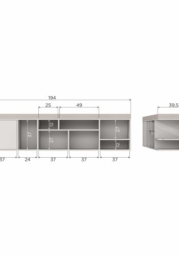WOOOD LETTERBA(N)K XL-BÄNK I FURU INKLUSIVE DYNA [fsc]