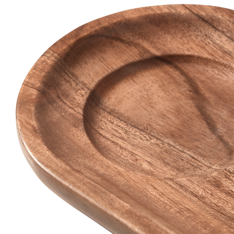 WOOOD ST MED 2 - JOSJE SERVERINGSBAKKE I NATURLIGT AKACIETR