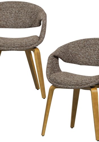 WOOOD YOSSI SPISESTOL BRUN MED NATURTRE