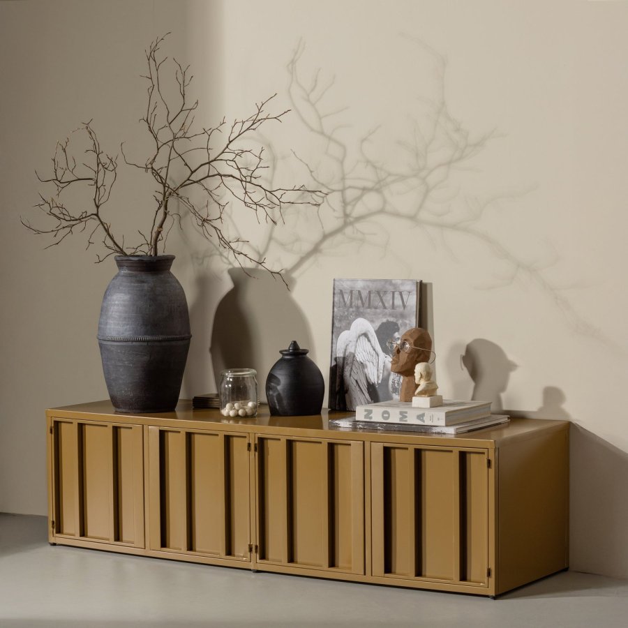 WOOOD LEVEL TV-BORD METAL HONNINGGUL 44x160CM