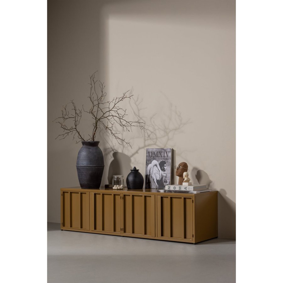 WOOOD LEVEL TV-BORD METAL HONNINGGUL 44x160CM