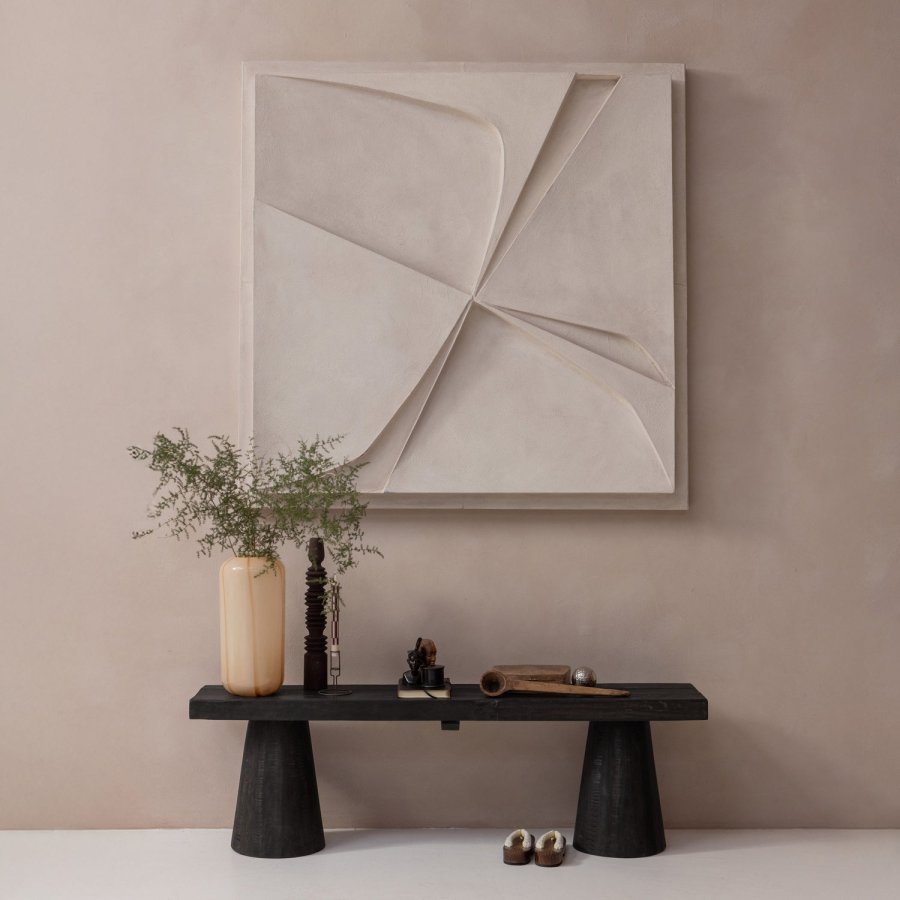 WOOOD CLYDE BÄNK I TRÄ MÖRKBRUN