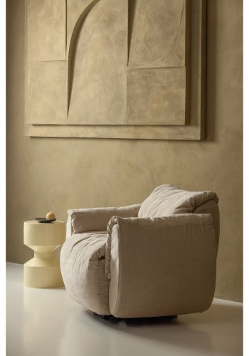 WOOOD HIDDE SIDOBORD METALL GULT