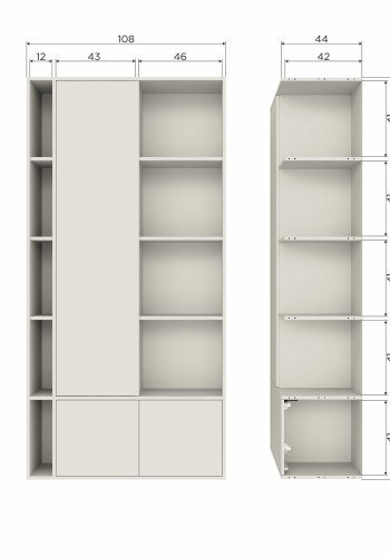WOOOD FÖRVARINGSSKP 108 CM FURU [fsc]