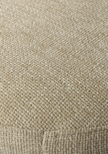 WOOOD Charlie skammel, rund - natur chenille stof (45)