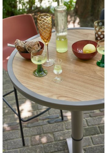 WOOOD JEPPE H�YDEJUSTERBART BARBORD FOR HAGE I ALUMINIUM BRUN/GR�