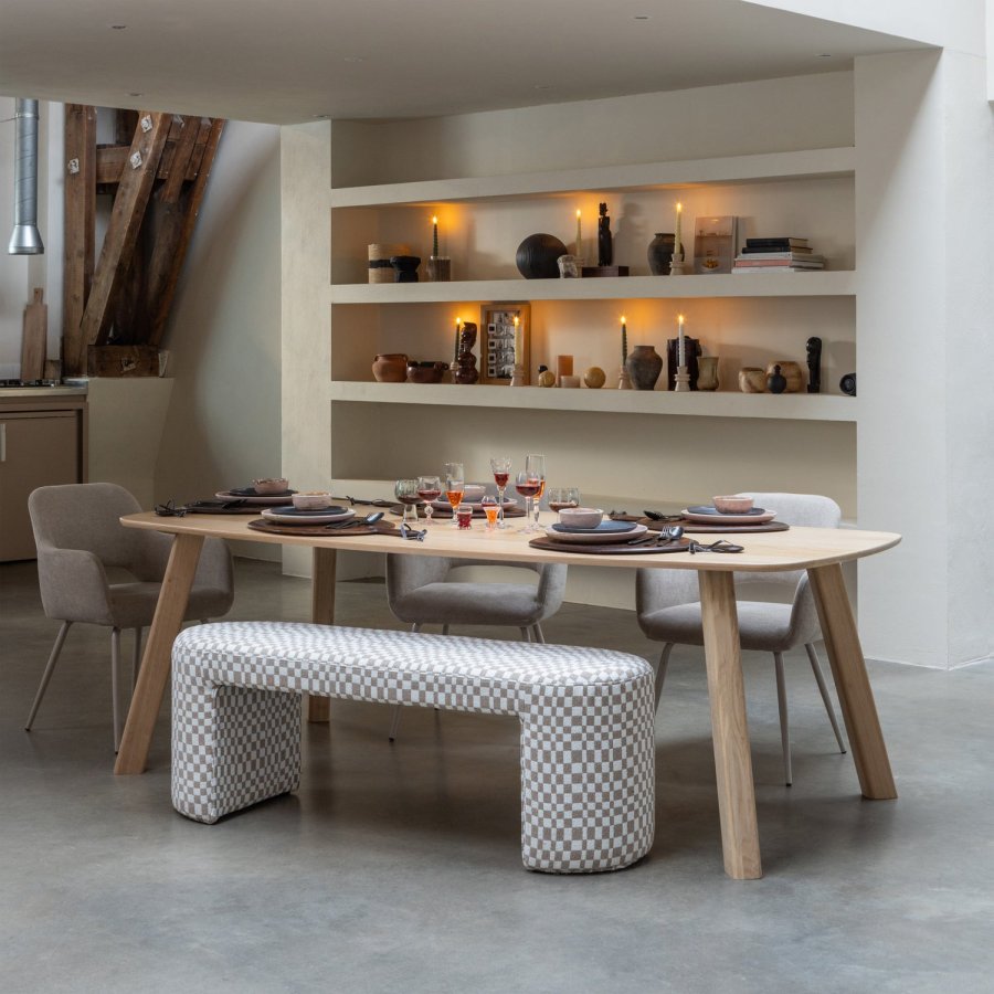 WOOOD TABLO BORD DANSK OVAL TGL 220x100CM TRANSPARANT [fsc]