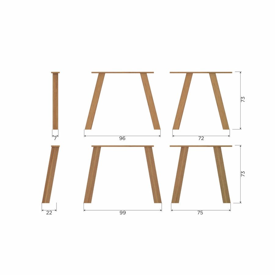 WOOOD TABLO BORD DANSK OVAL TGL 220x100CM TRANSPARANT [fsc]