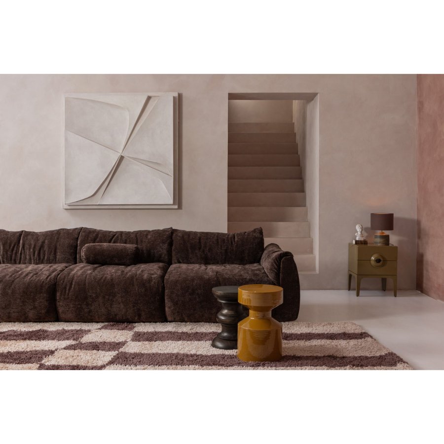 WOOOD MERGE KOMMODE/NATBORD MED 2 SKUFFER TR HONNINGGUL