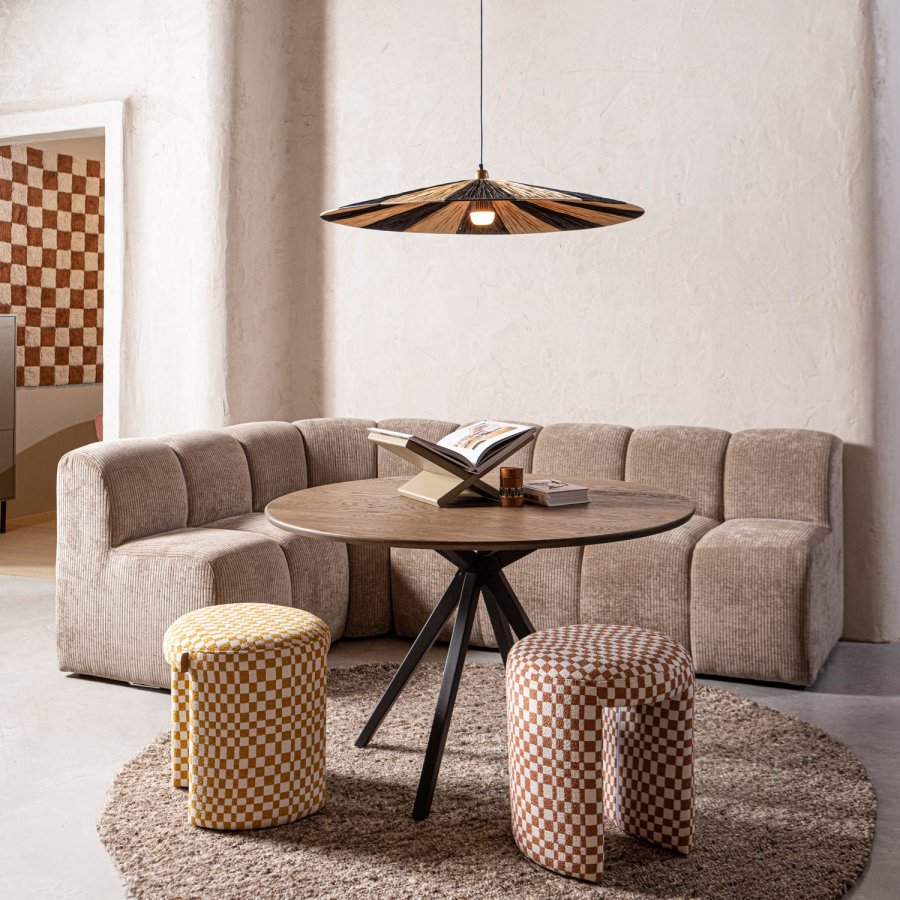 WOOOD CHARLIE POLSTERET SKAMUR TERNET MNSTER GUL