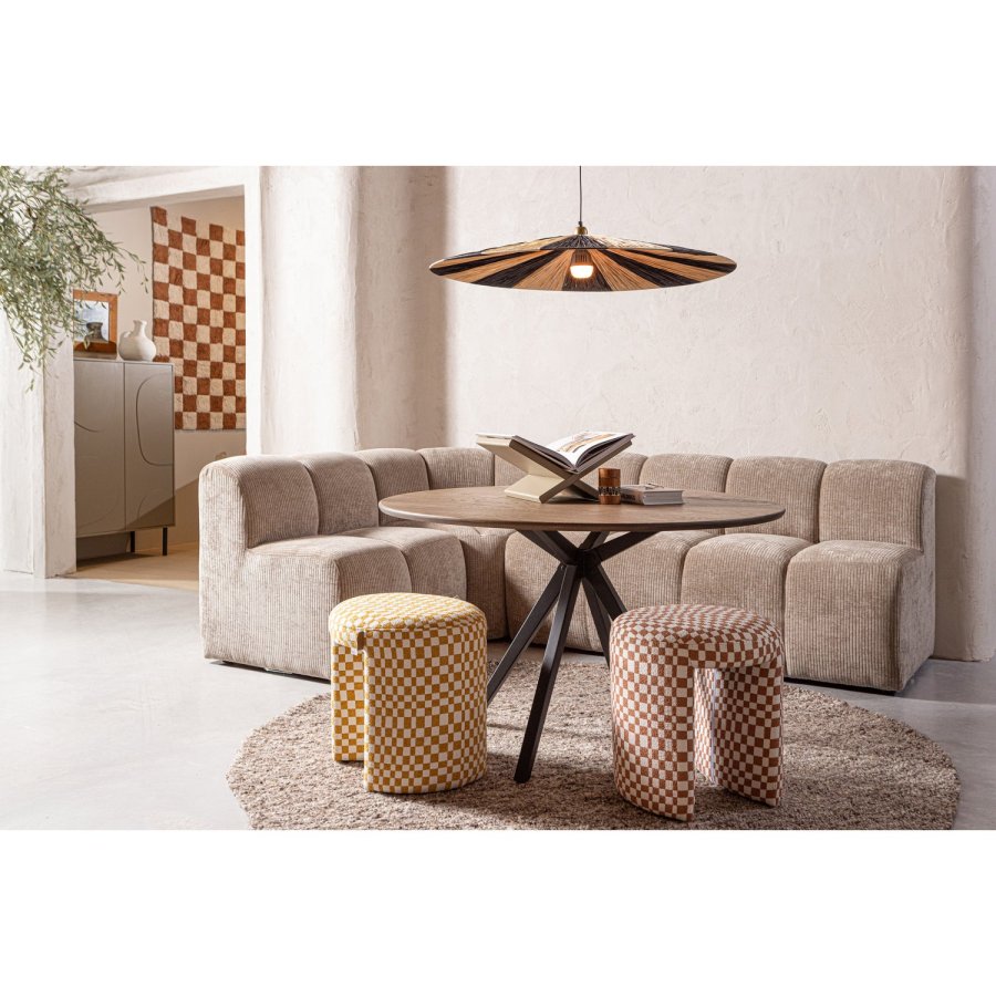 WOOOD CHARLIE POLSTERET SKAMUR TERNET MNSTER GUL