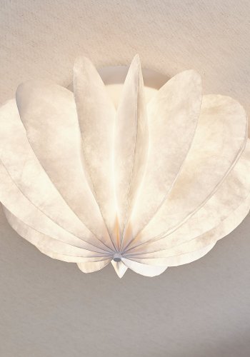 WOOOD DALIA TAK-/VÄGGLAMPA TYVEK PAPPER VIT 28x40CM