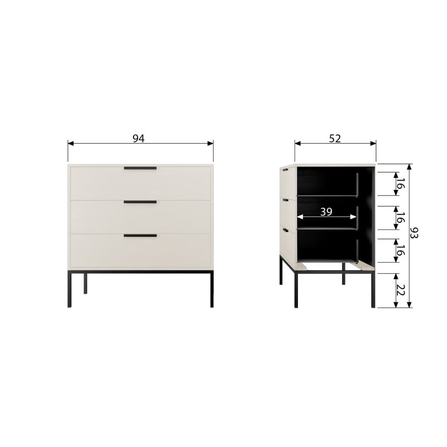 WOOOD ADAM SKAB MED SKUFFER I FYRRETRSTV [fsc]