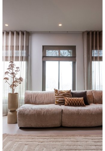 TRÄ MOSI VAS/VÄXTGRUKA FIBERLER BEIGE 75x25CM