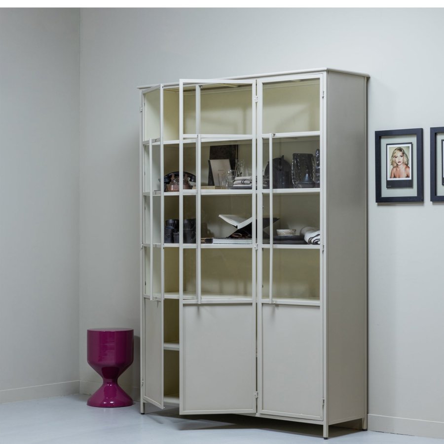 WOOOD EXHIBIT XL 3-DRS DISPLAYMONTER METAL SAND