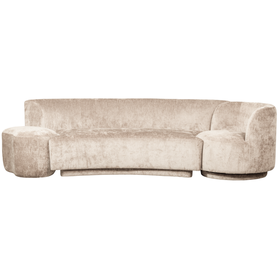 WOOOD KOMBI-POPULR: SOFA + LNESTOL + POUF NATURLIG