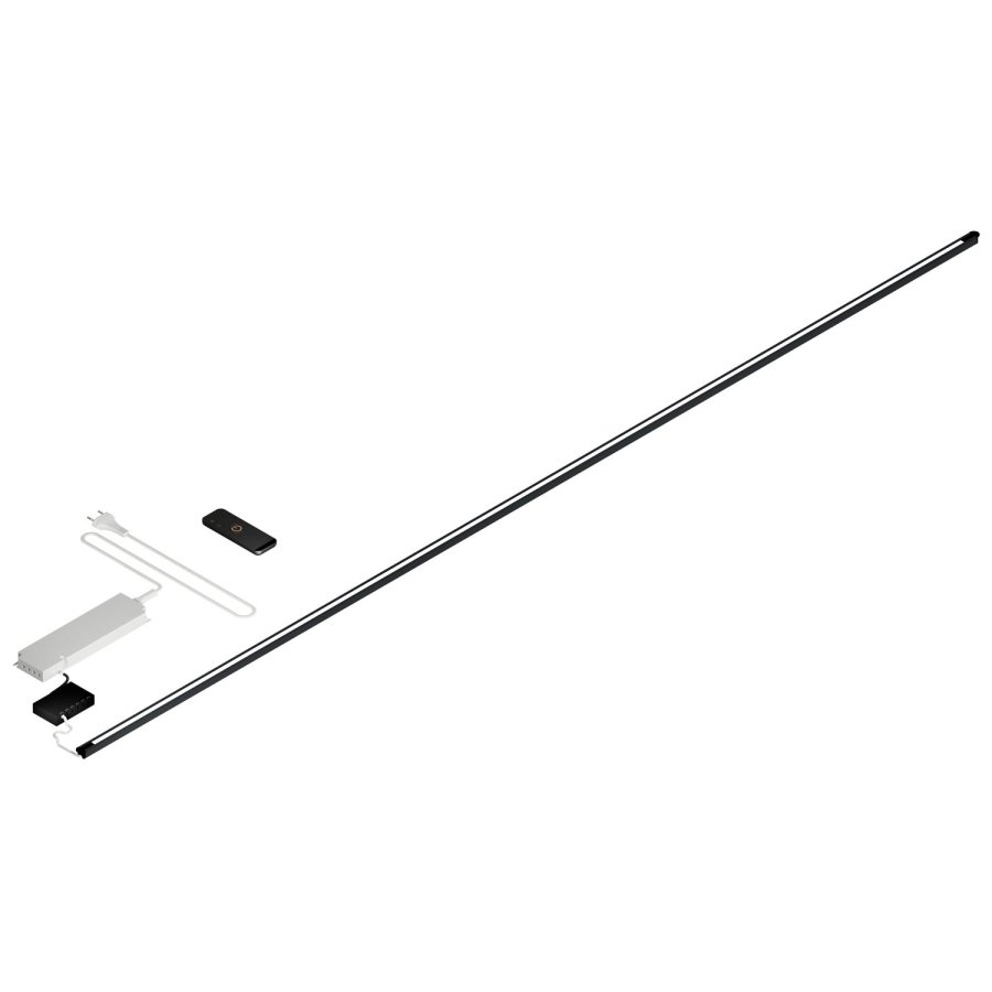 WOOOD LED-strip - hvid/sort plastik (L:170xm)