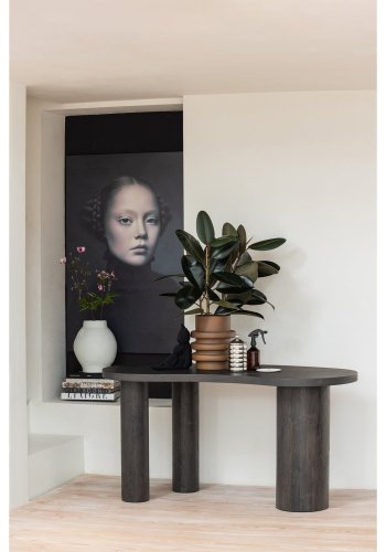 WOOOD MAAN ORGANISK SIDOBORD/DEKORT MDF M�RKBRUN