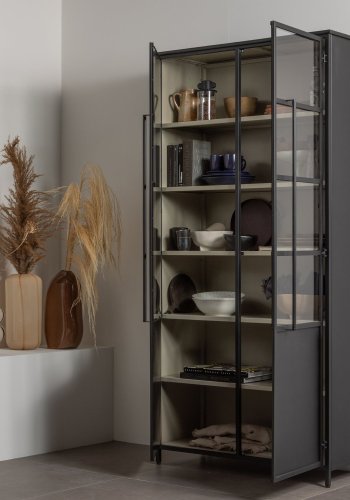 WOOOD EXHIBIT XL 2-D�RS UTSTILLINGSMONTER METALL SAND