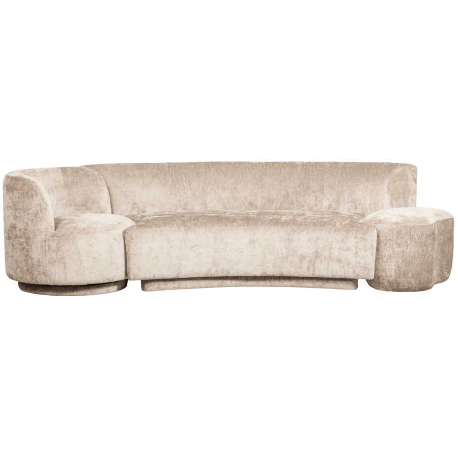 WOOOD KOMBI-POPULR: SOFA + LNESTOL + POUF NATURLIG