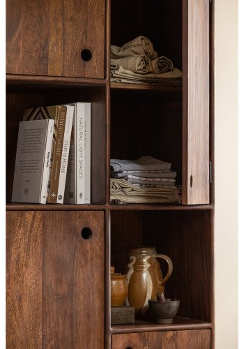 WOOOD STAES OPPBEVARINGSSKAP I MANGOTRE OG VALN�TT