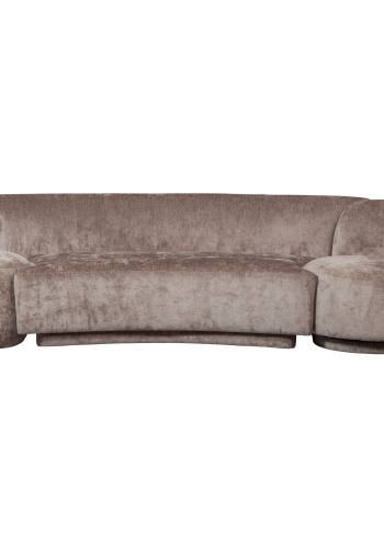 WOOOD KOMBI-POPULR: SOFA + LNESTOL + POUF TAUPE