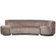 WOOOD KOMBI-POPULR: SOFA + LNESTOL + POUF TAUPE