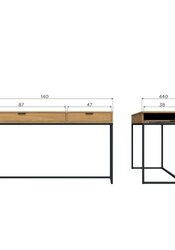 WOOOD SILAS SKRIVEBORD EG DECOR [fsc]