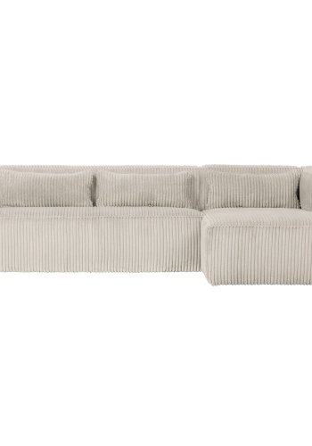 WOOOD BEAN HJRNESOFA HJRE RIBBET STOF NATURLIG