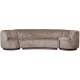 WOOOD KOMBI-POPULR: SOFA + LNESTOLE TAUPE