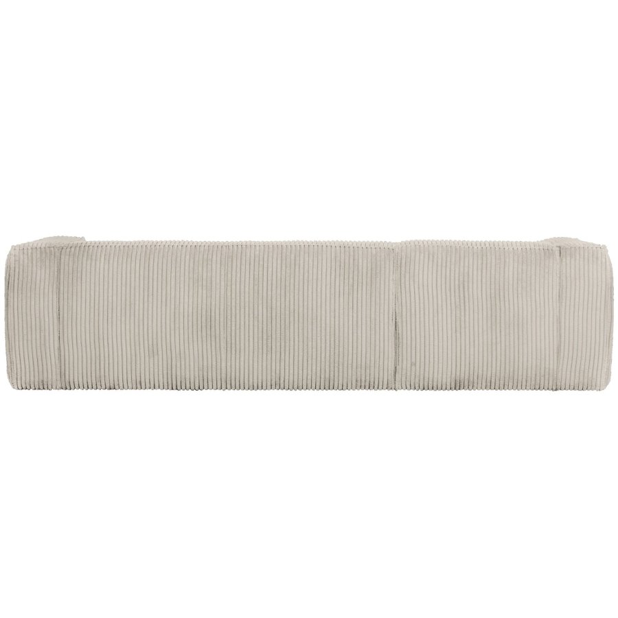 WOOOD BEAN HJRNESOFA VENSTRE RIBBET STOF NATURLIG