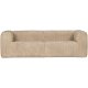 WOOOD BEAN 3,5-PERSONERS SOFA RIB STOF TRAVERTIN