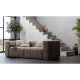 WOOOD BEAN 3,5-PERSONERS SOFA RIB STOF TRAVERTIN