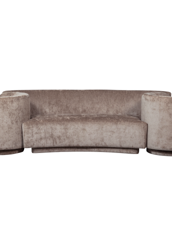 WOOOD KOMBI-POPULR: SOFA + LNESTOLE TAUPE