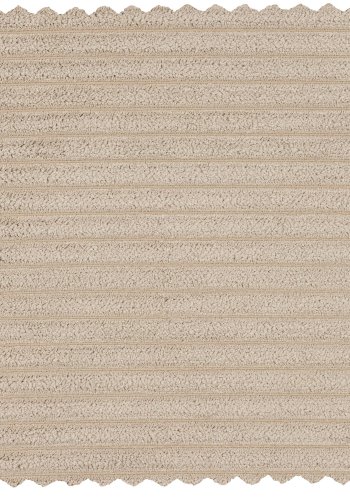 WOOOD BEAN 3,5-PERSONERS SOFA RIB STOF TRAVERTIN