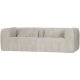 WOOOD BEAN 3,5-PERSONERS SOFA RIB STOF NATURLIG